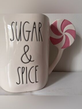 Rae Dunn "Sugar & Spice" Mug with Candy Accent